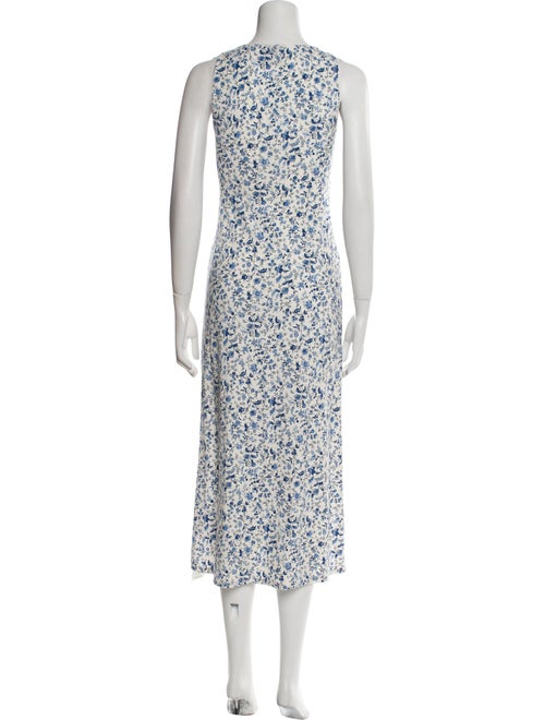 Reformation Floral Print Midi Length Dress