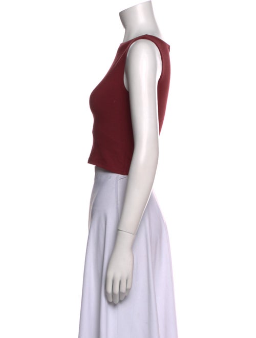 Reformation Bateau Neckline Sleeveless Crop Top