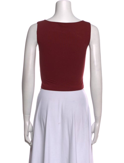 Reformation Bateau Neckline Sleeveless Crop Top