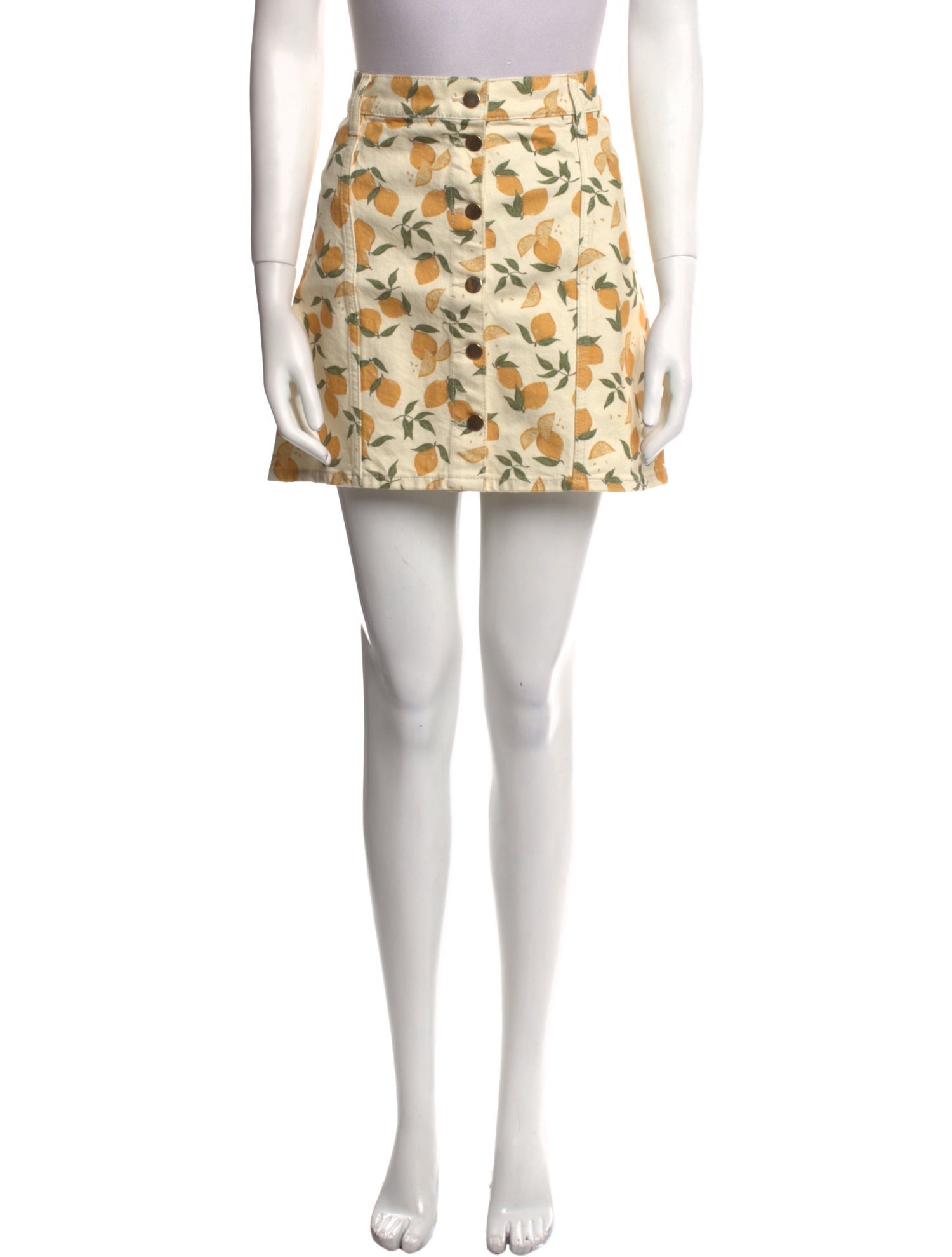 Reformation Printed Mini Skirt