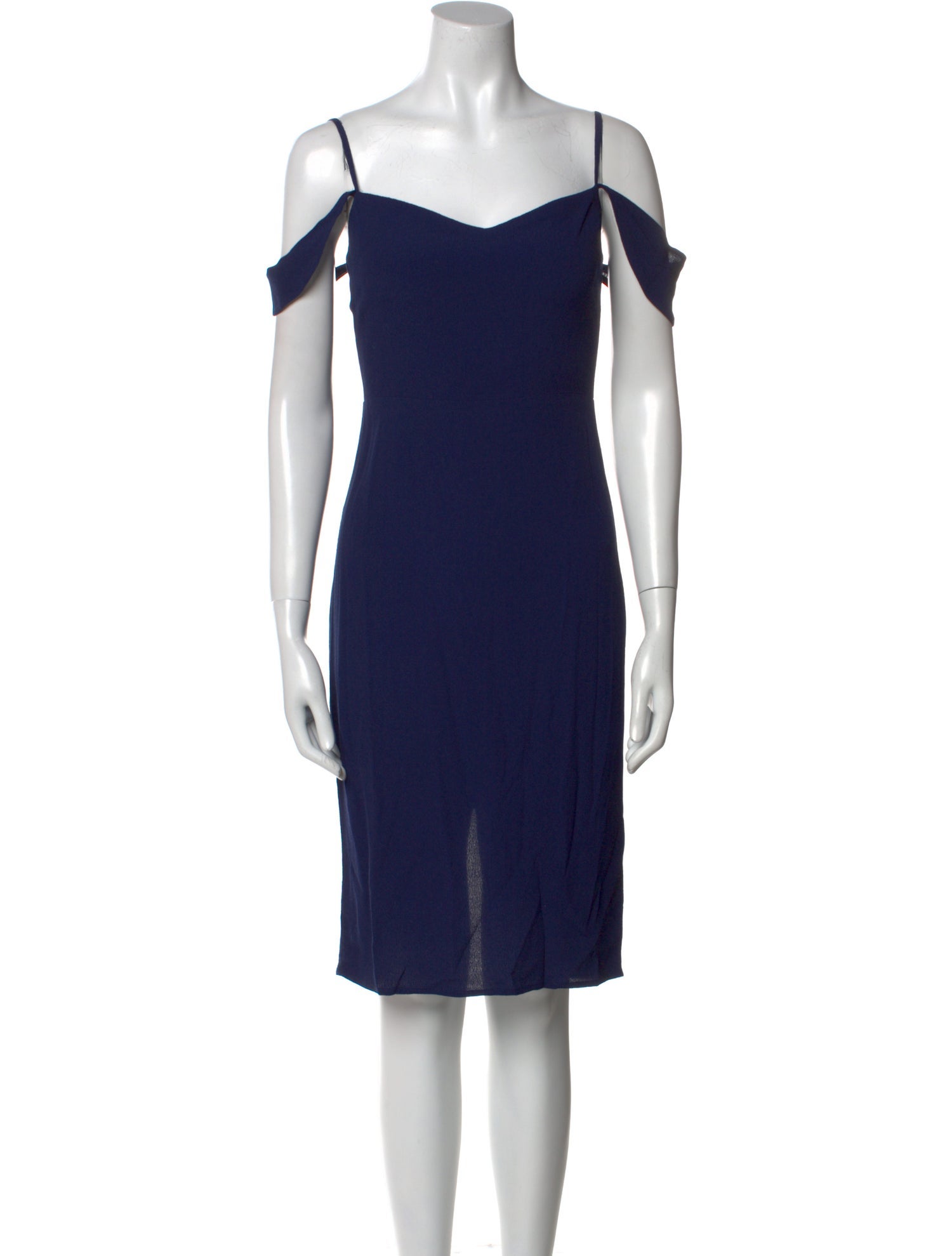 Reformation Off-The-Shoulder Knee-Length Dress