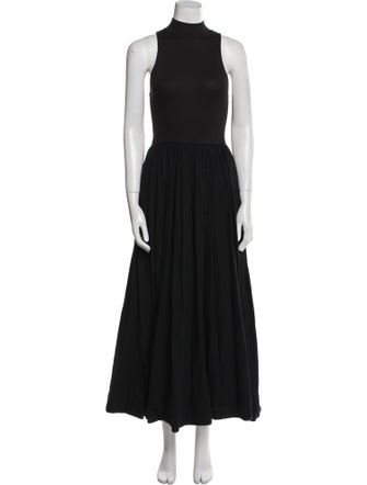 Reformation Mock Neck Midi Length Dress