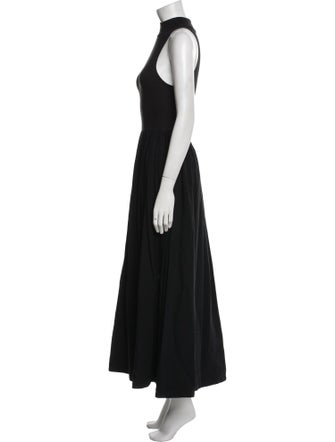 Reformation Mock Neck Midi Length Dress