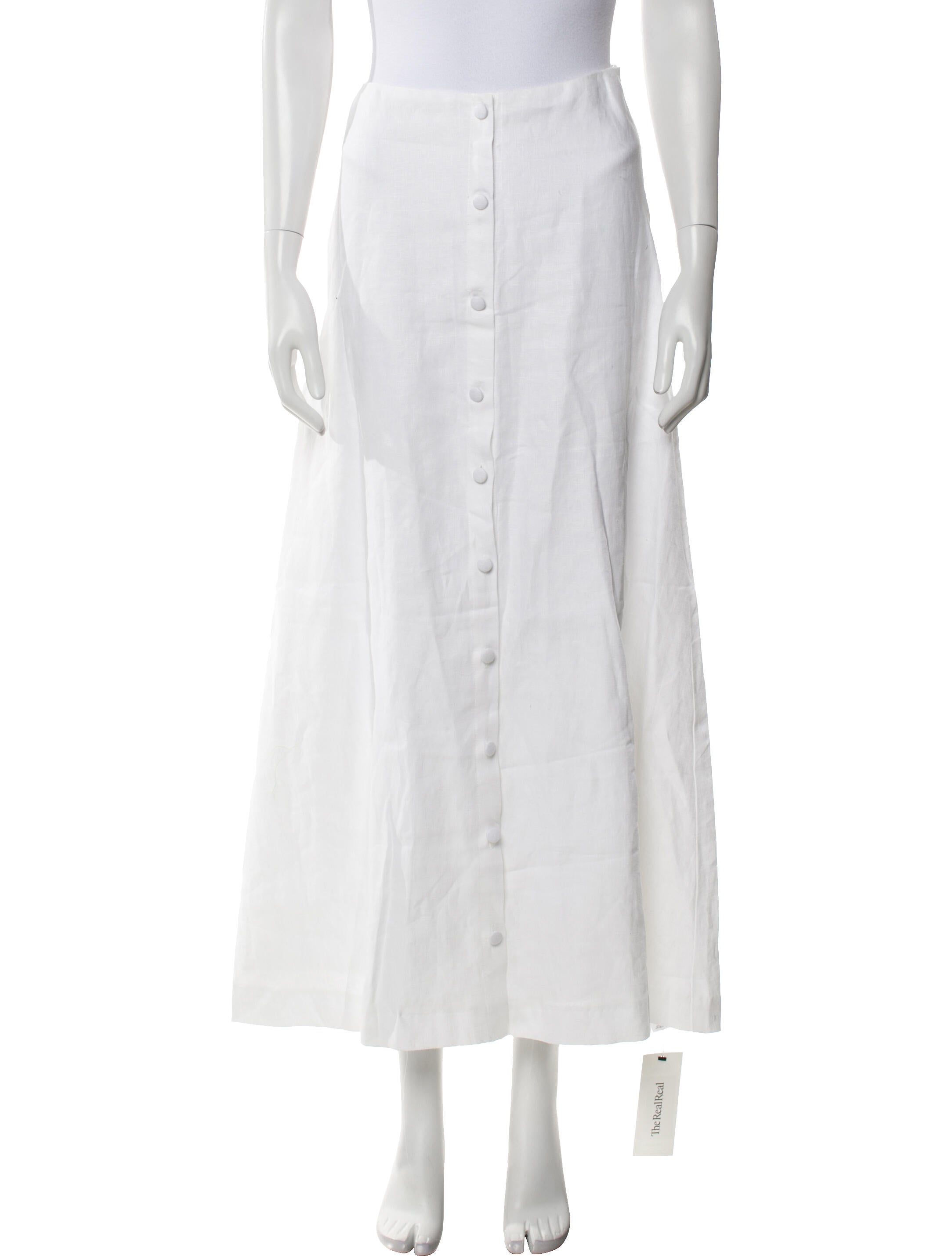 Reformation Linen Midi Length Skirt