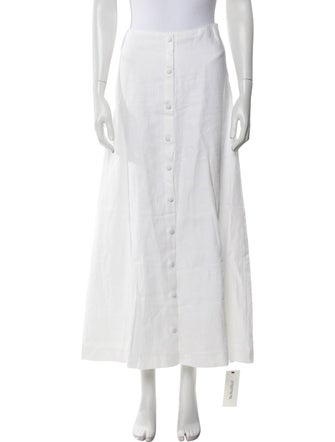 Reformation Linen Midi Length Skirt