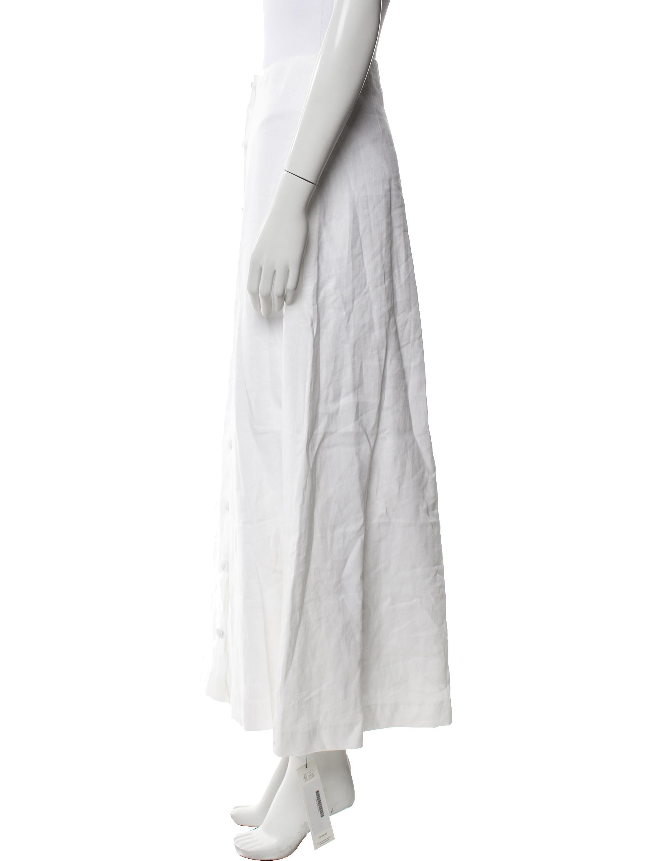 Reformation Linen Midi Length Skirt