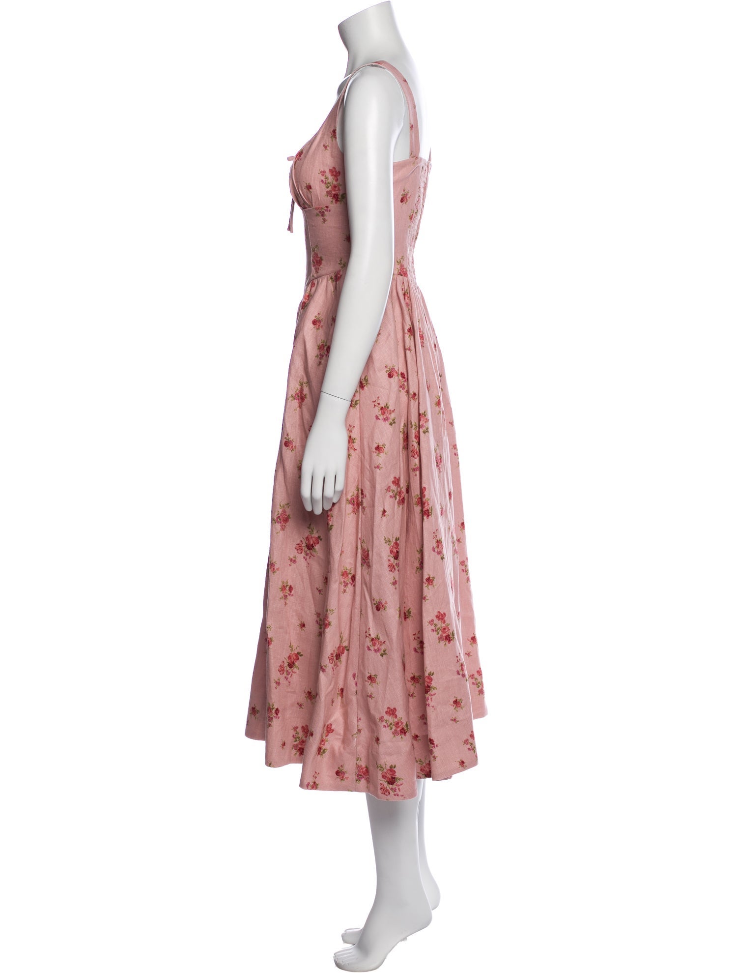 Reformation Linen Midi Length Dress