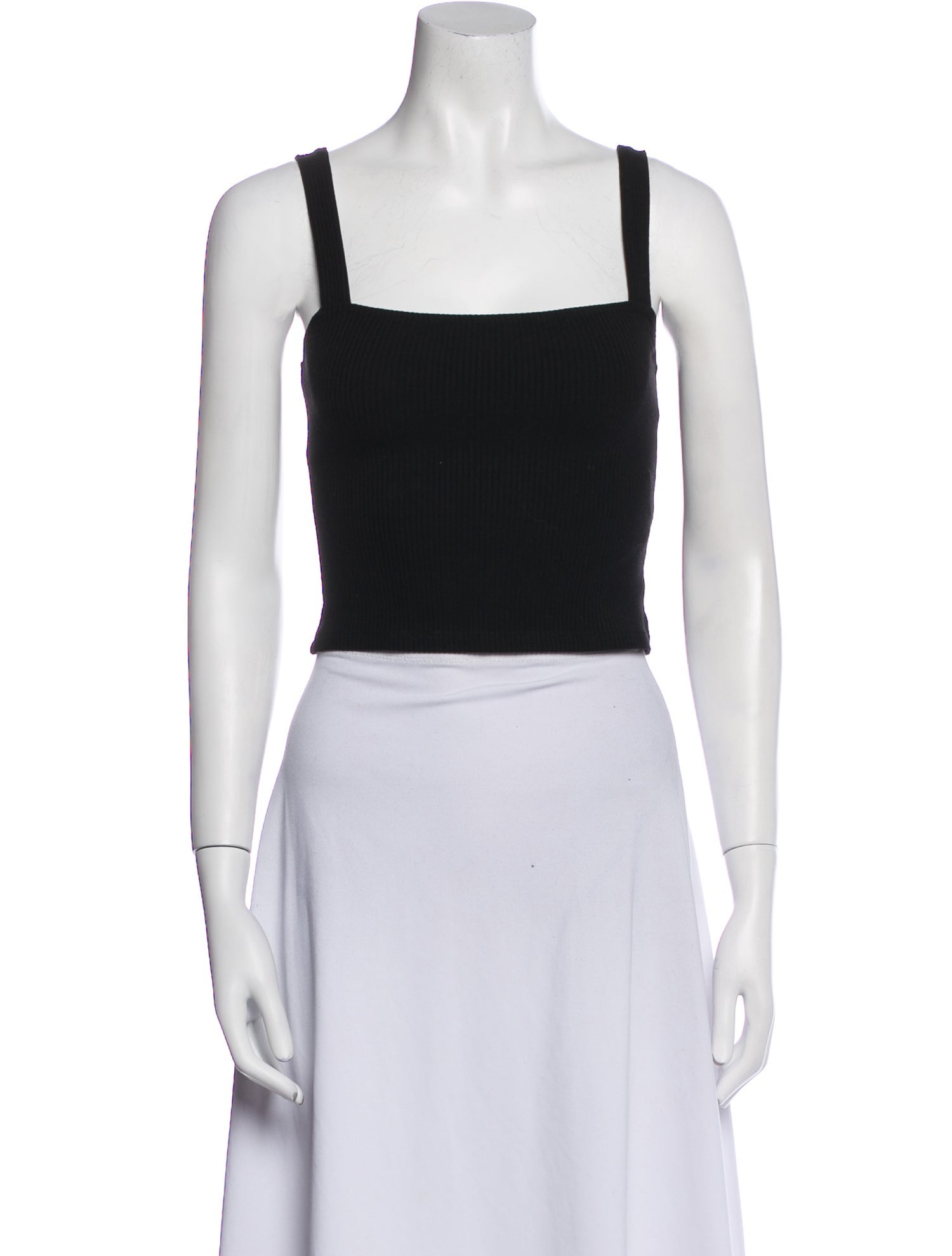 Reformation Square Neckline Sleeveless Crop Top