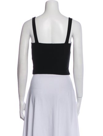 Reformation Square Neckline Sleeveless Crop Top