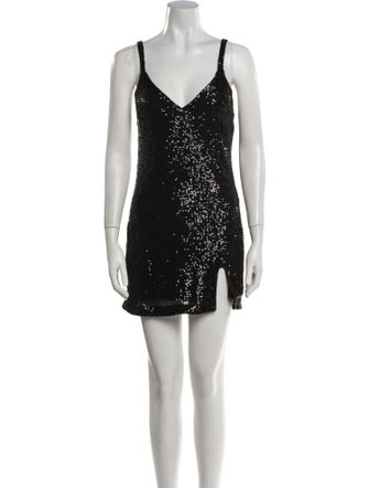 Reformation V-Neck Mini Dress