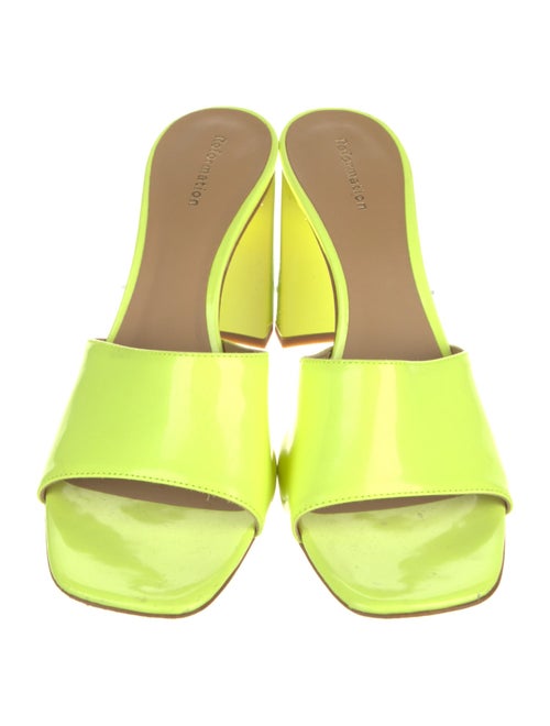 Reformation Patent Leather Slides