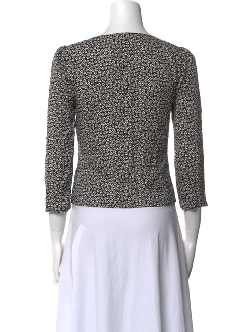 Reformation Printed Square Neckline Crop Top