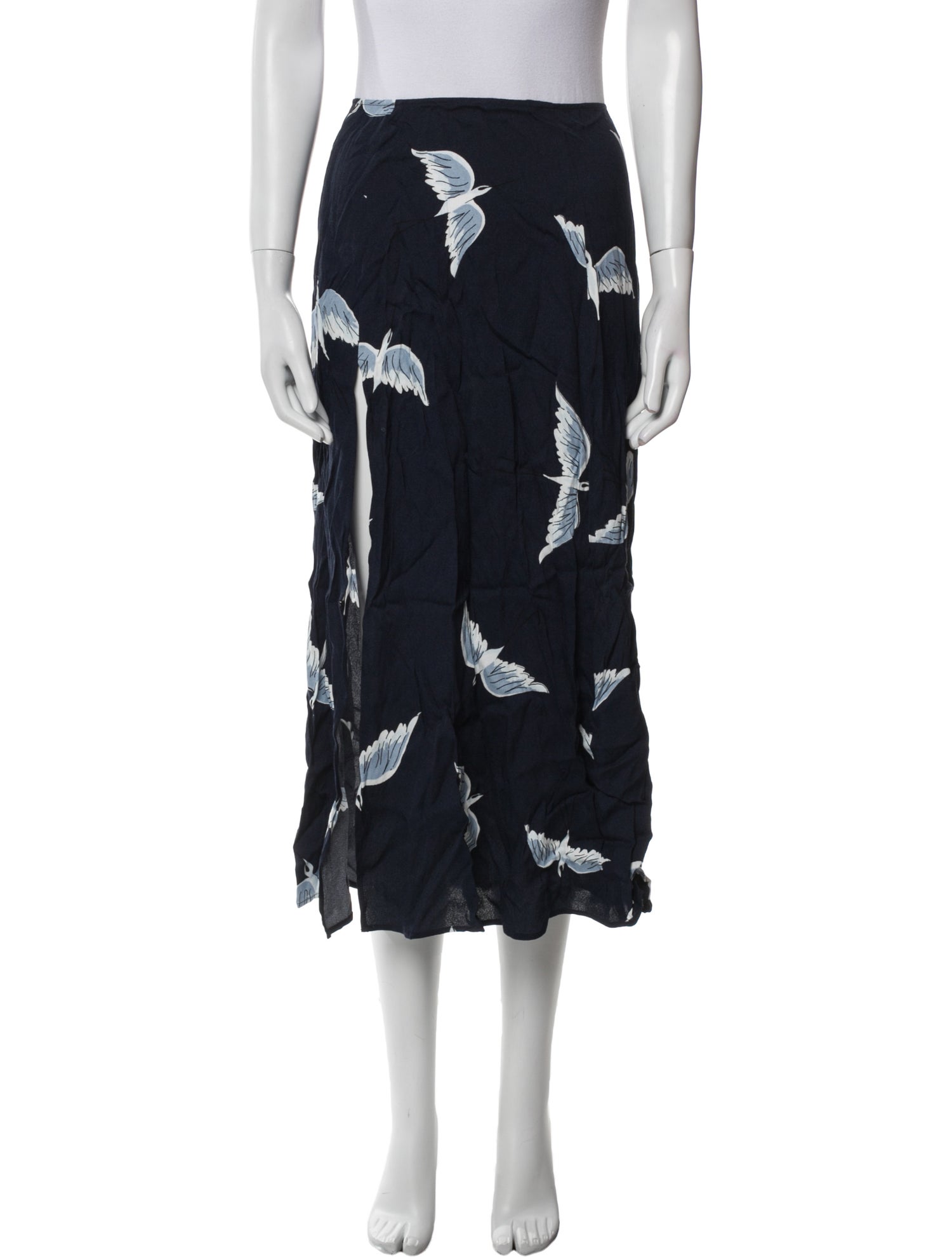 Reformation Floral Print Midi Length Skirt w/ Tags