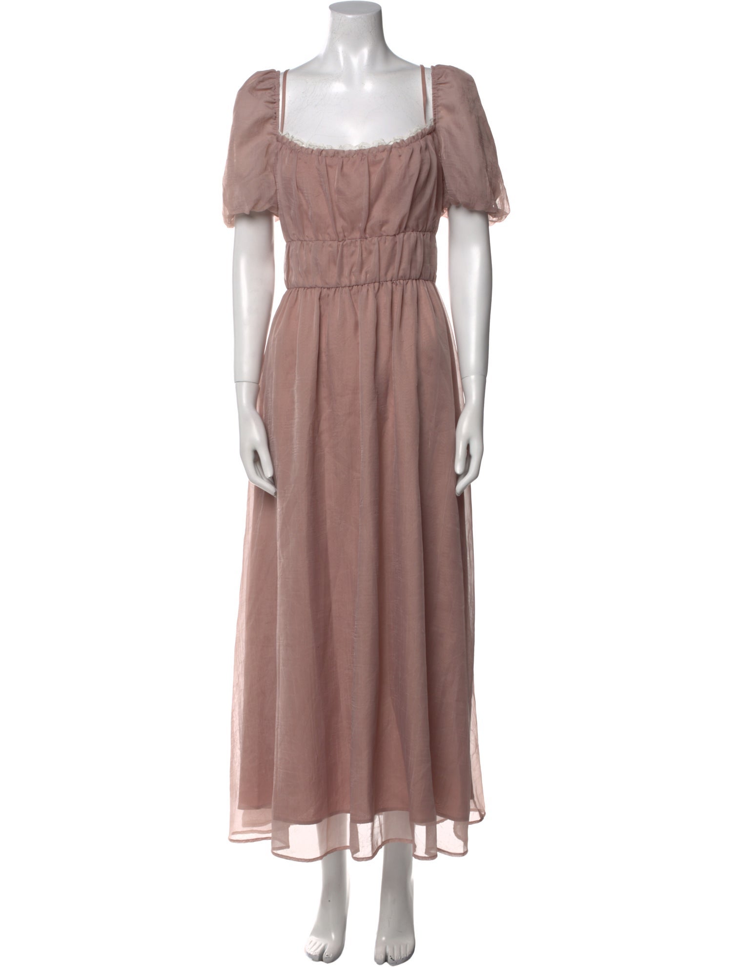 Reformation Square Neckline Long Dress