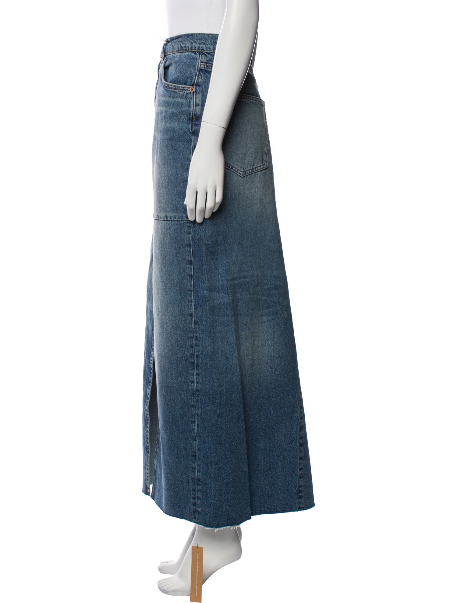 Reformation Distressed Accents Long Skirt w/ Tags
