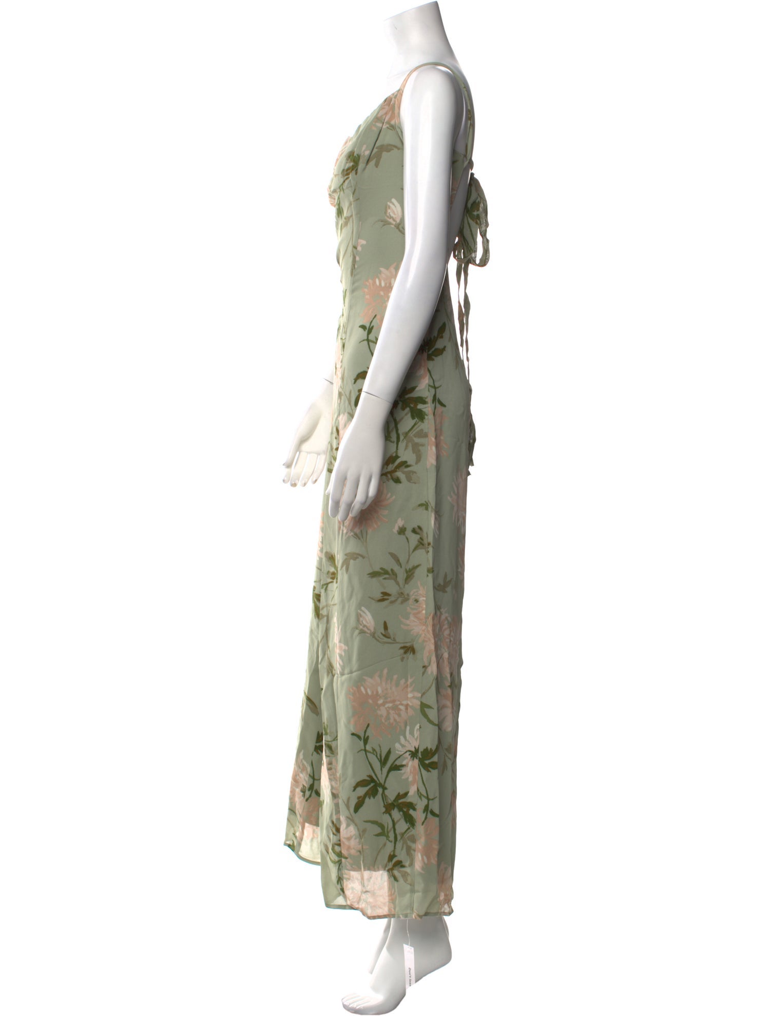 Reformation Floral Print Long Dress w/ Tags