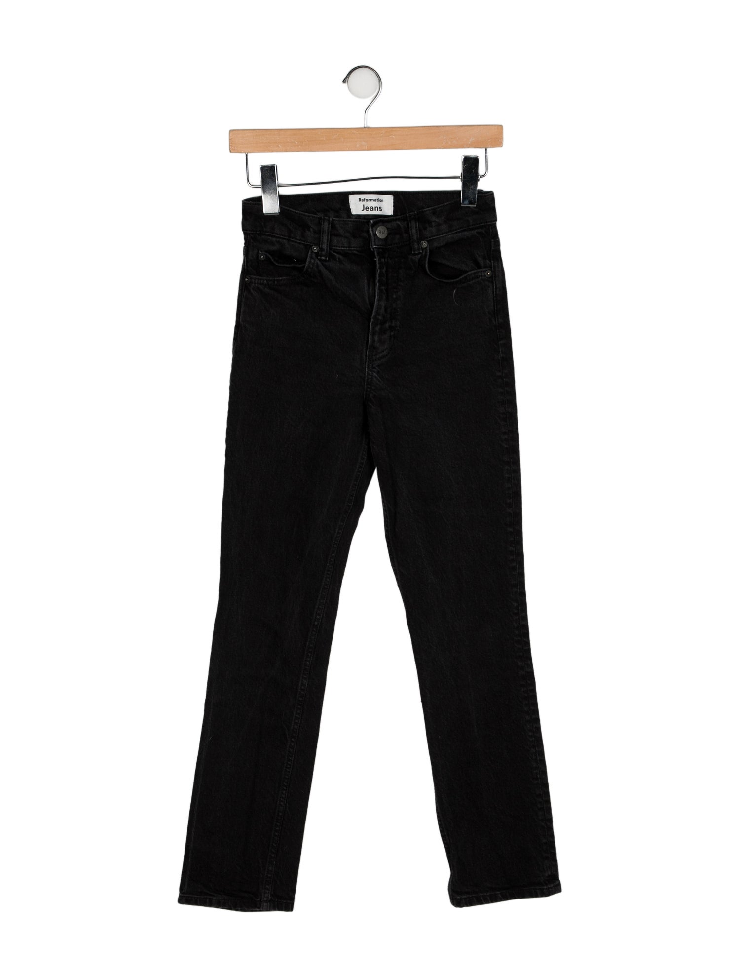Reformation Mid-Rise Straight Leg Jeans