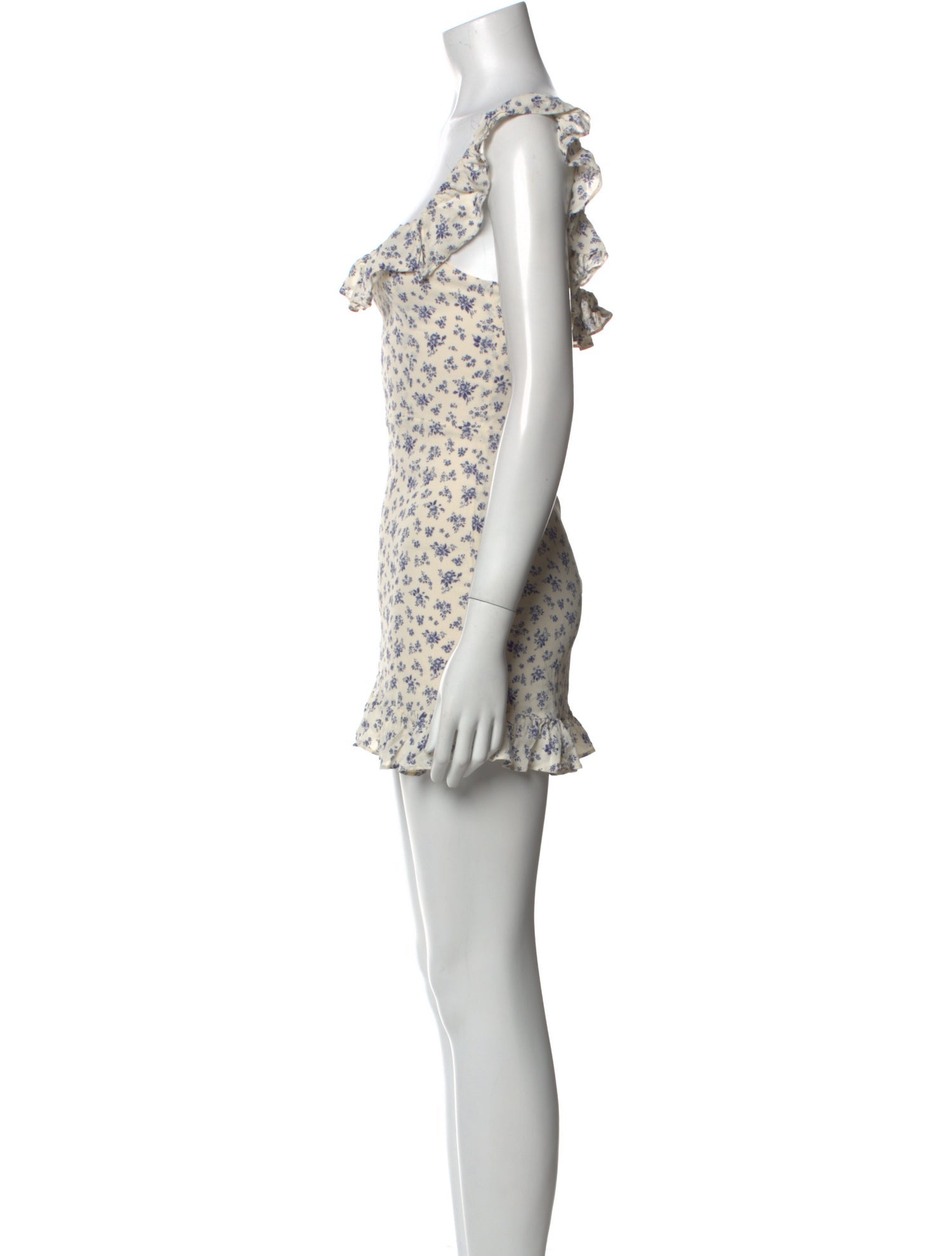 Reformation Floral Print Mini Dress