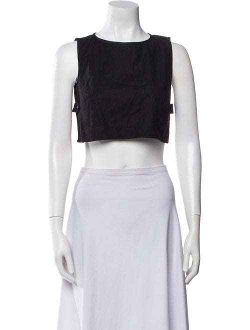 Reformation Bateau Neckline Sleeveless Crop Top