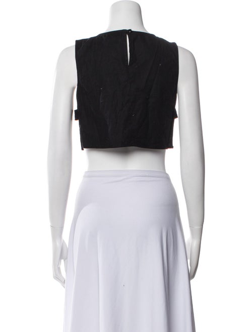 Reformation Bateau Neckline Sleeveless Crop Top