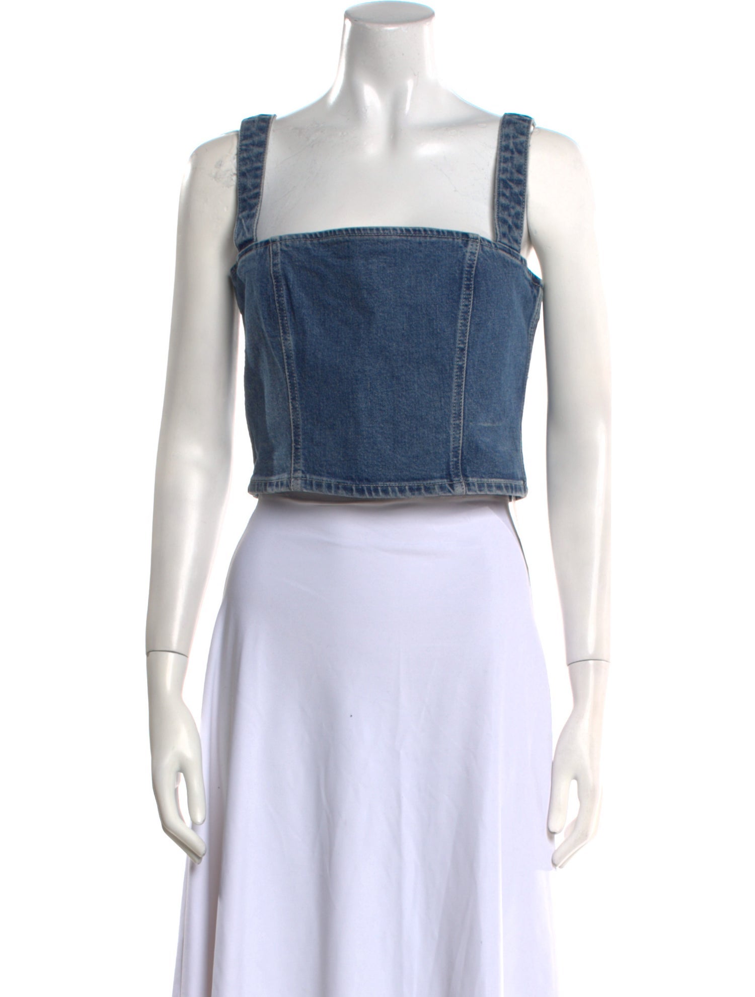 Reformation Square Neckline Sleeveless Crop Top w/ Tags
