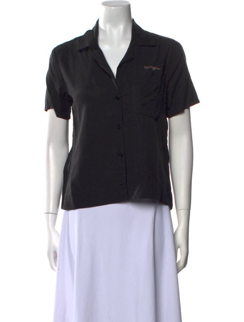 Reformation Short Sleeve Button-Up Top