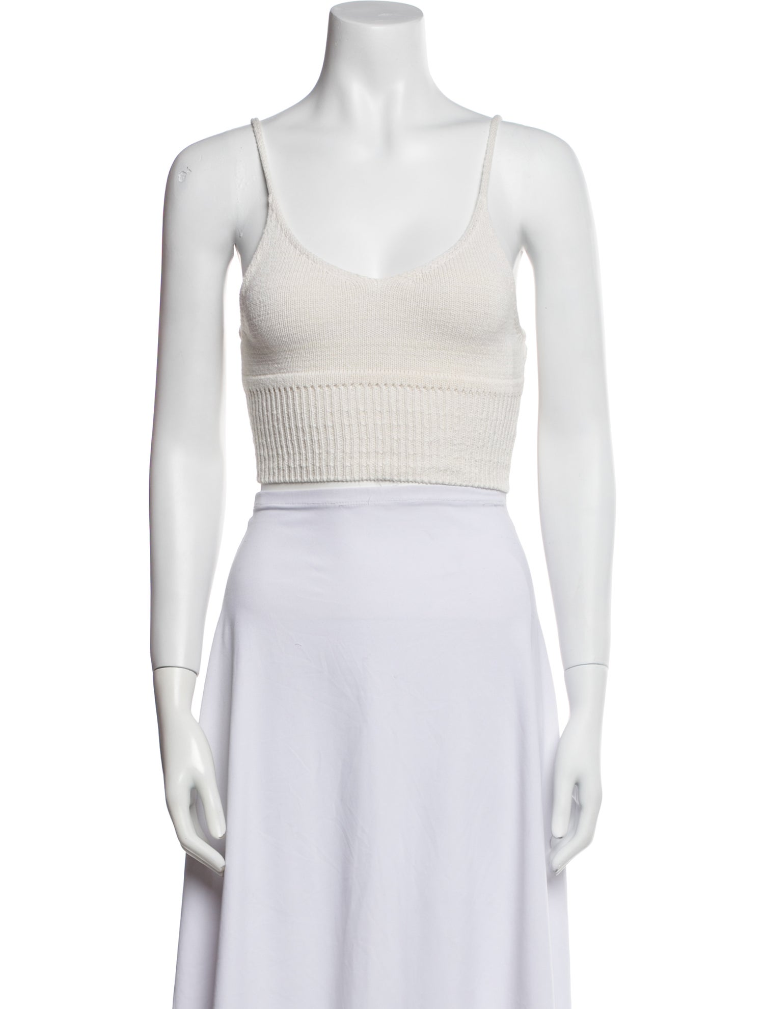 Reformation Scoop Neck Sleeveless Crop Top