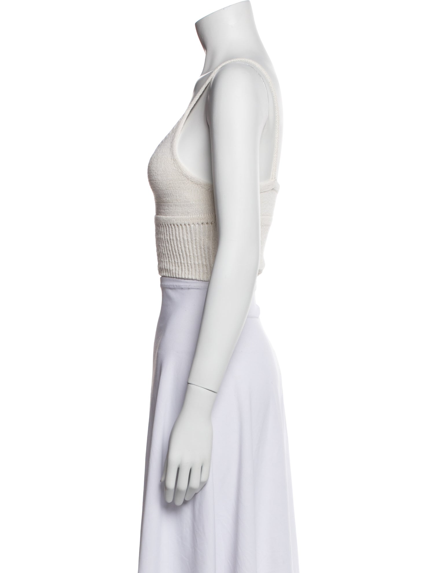 Reformation Scoop Neck Sleeveless Crop Top