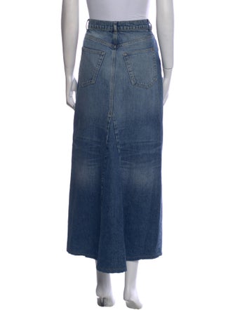 Reformation Distressed Accents Midi Length Skirt