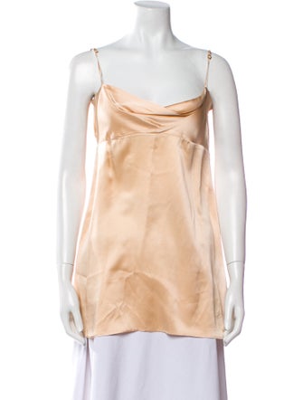 Reformation Silk Cowl Neck Top