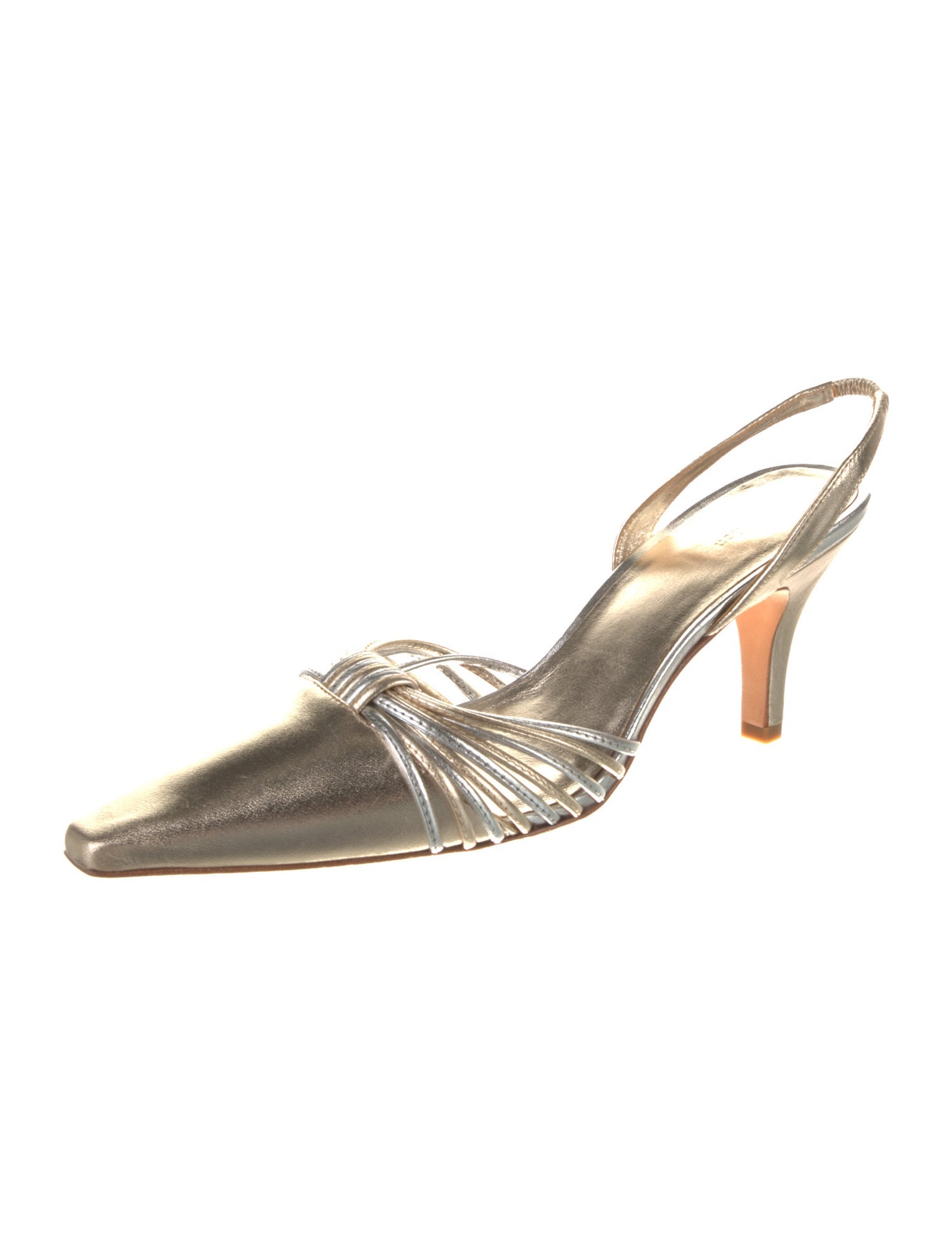 Reformation Leather Slingback Pumps