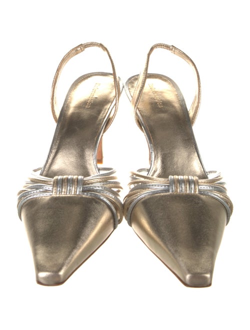 Reformation Leather Slingback Pumps