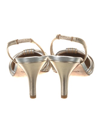 Reformation Leather Slingback Pumps