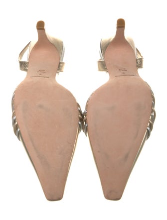 Reformation Leather Slingback Pumps