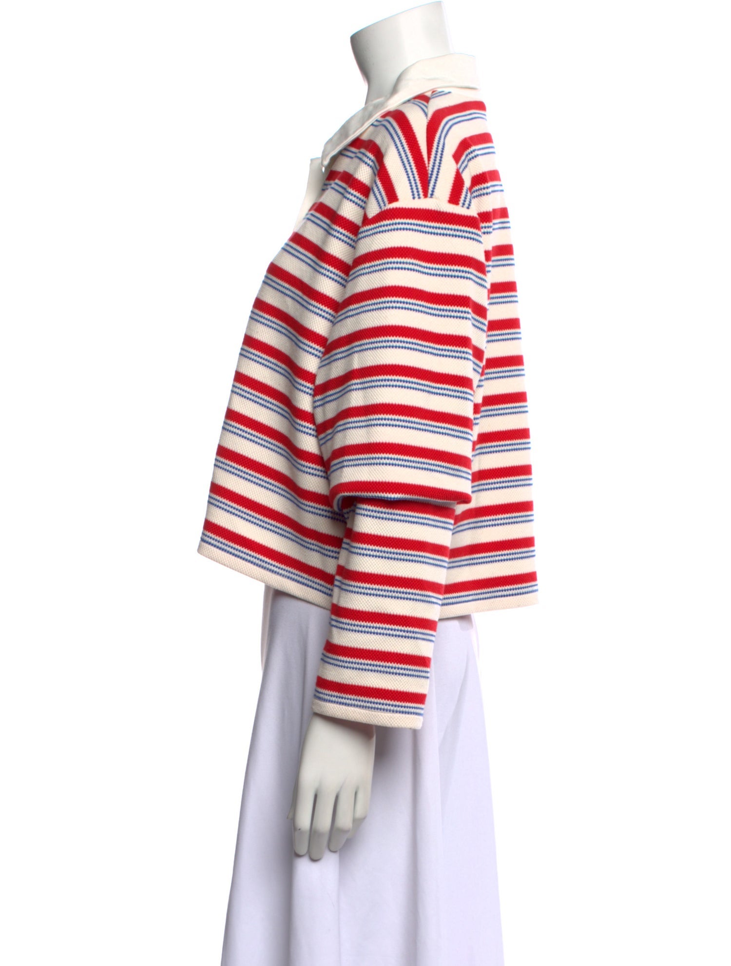 Reformation Striped V-Neck Sweater