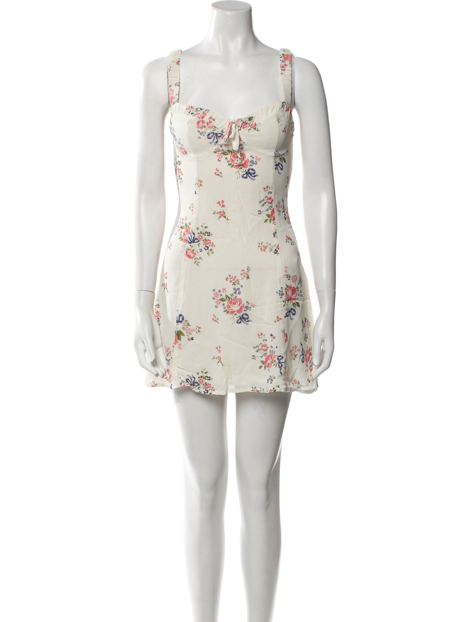 Reformation Floral Print Mini Dress