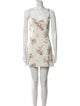 Reformation Floral Print Mini Dress