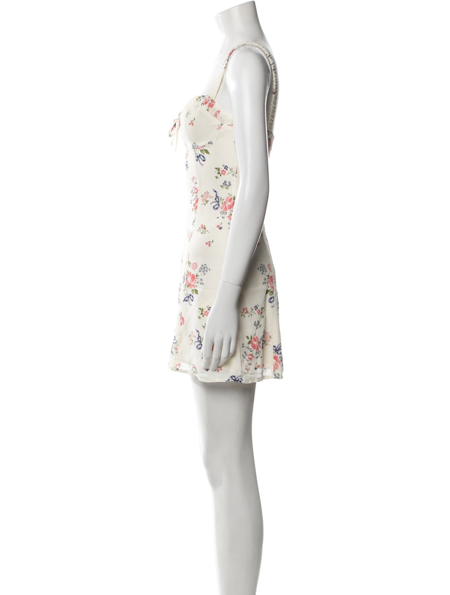 Reformation Floral Print Mini Dress
