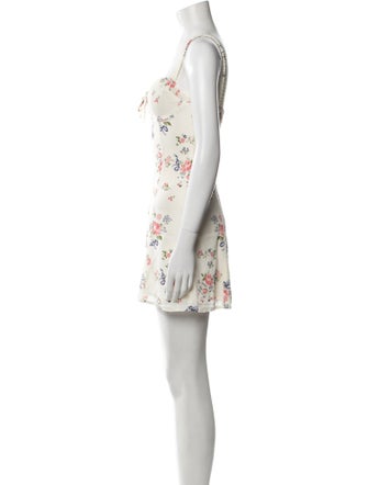 Reformation Floral Print Mini Dress