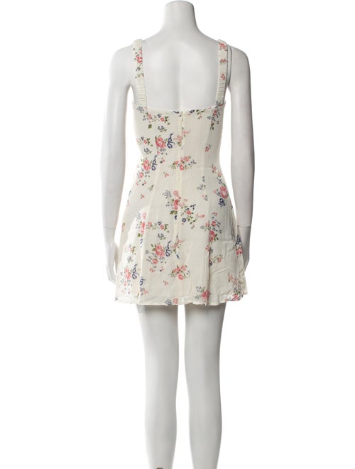 Reformation Floral Print Mini Dress