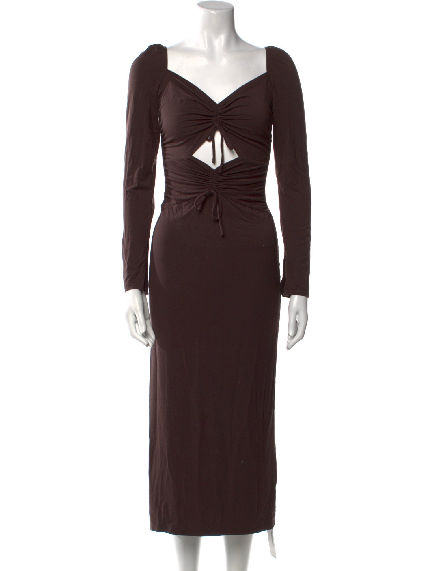 Reformation V-Neck Midi Length Dress