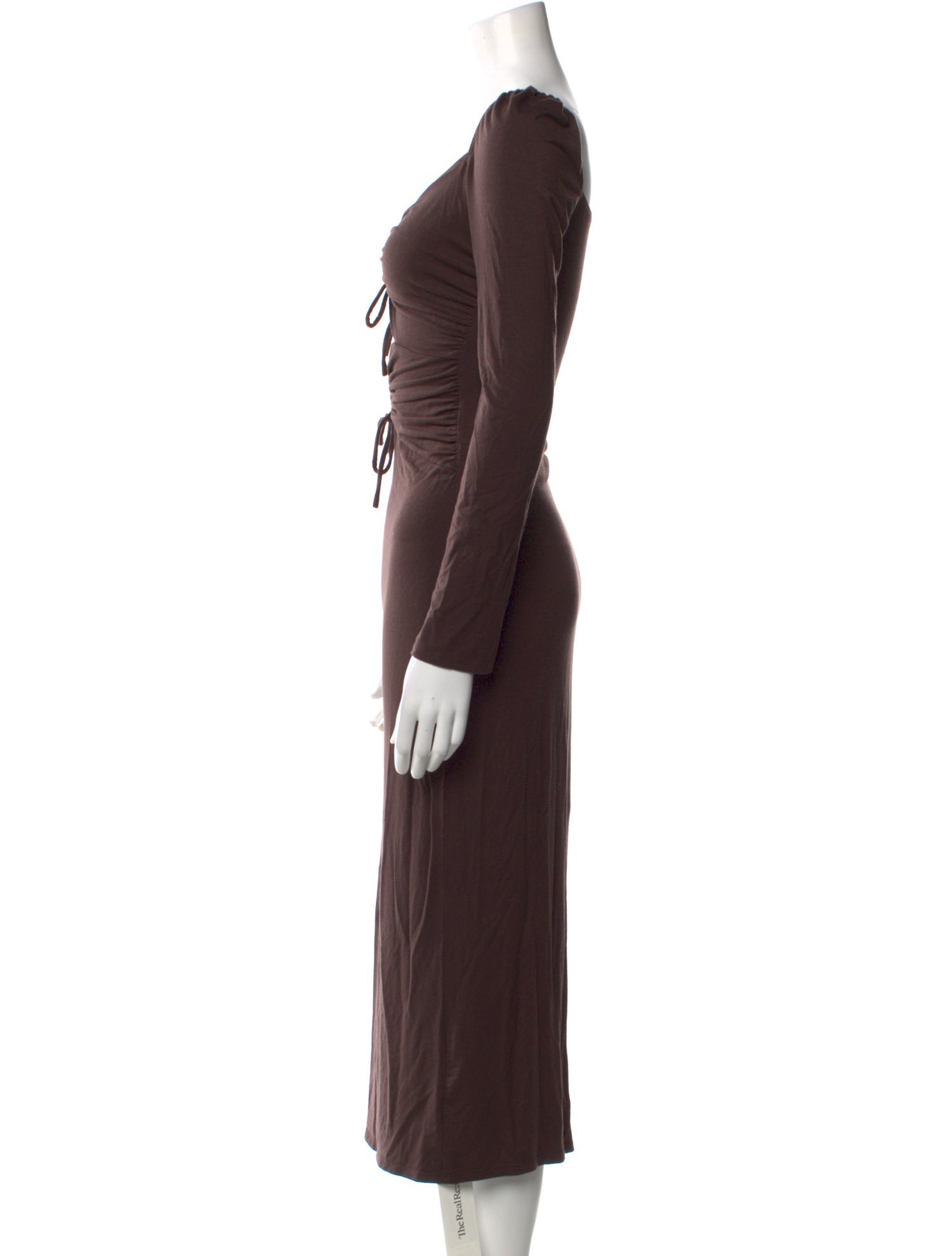 Reformation V-Neck Midi Length Dress