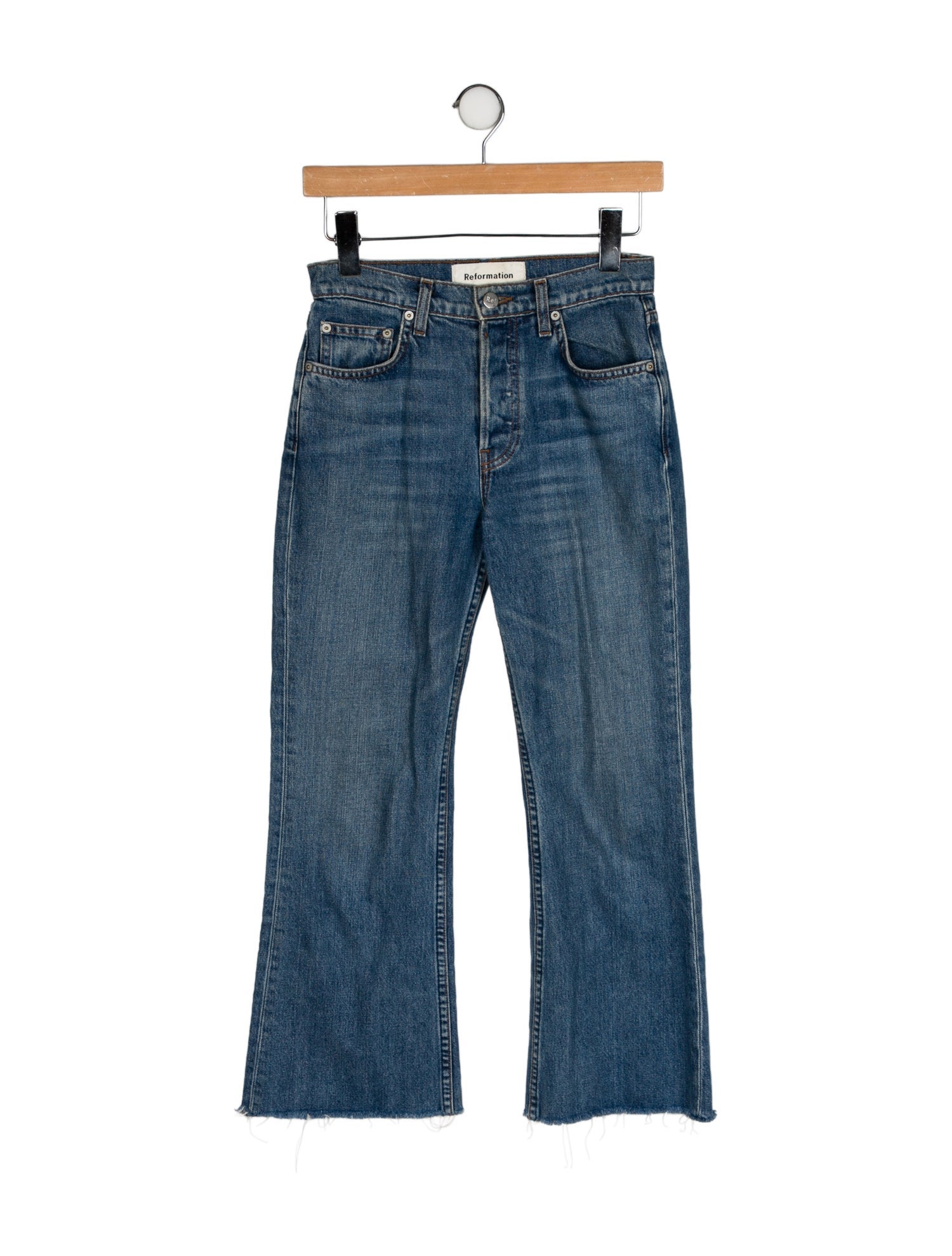 Reformation Mid-Rise Straight Leg Jeans
