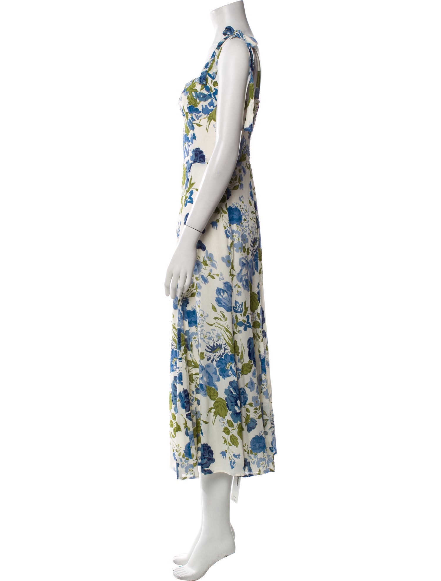 Reformation Floral Print Long Dress