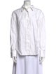 Reformation Linen Long Sleeve Button-Up Top