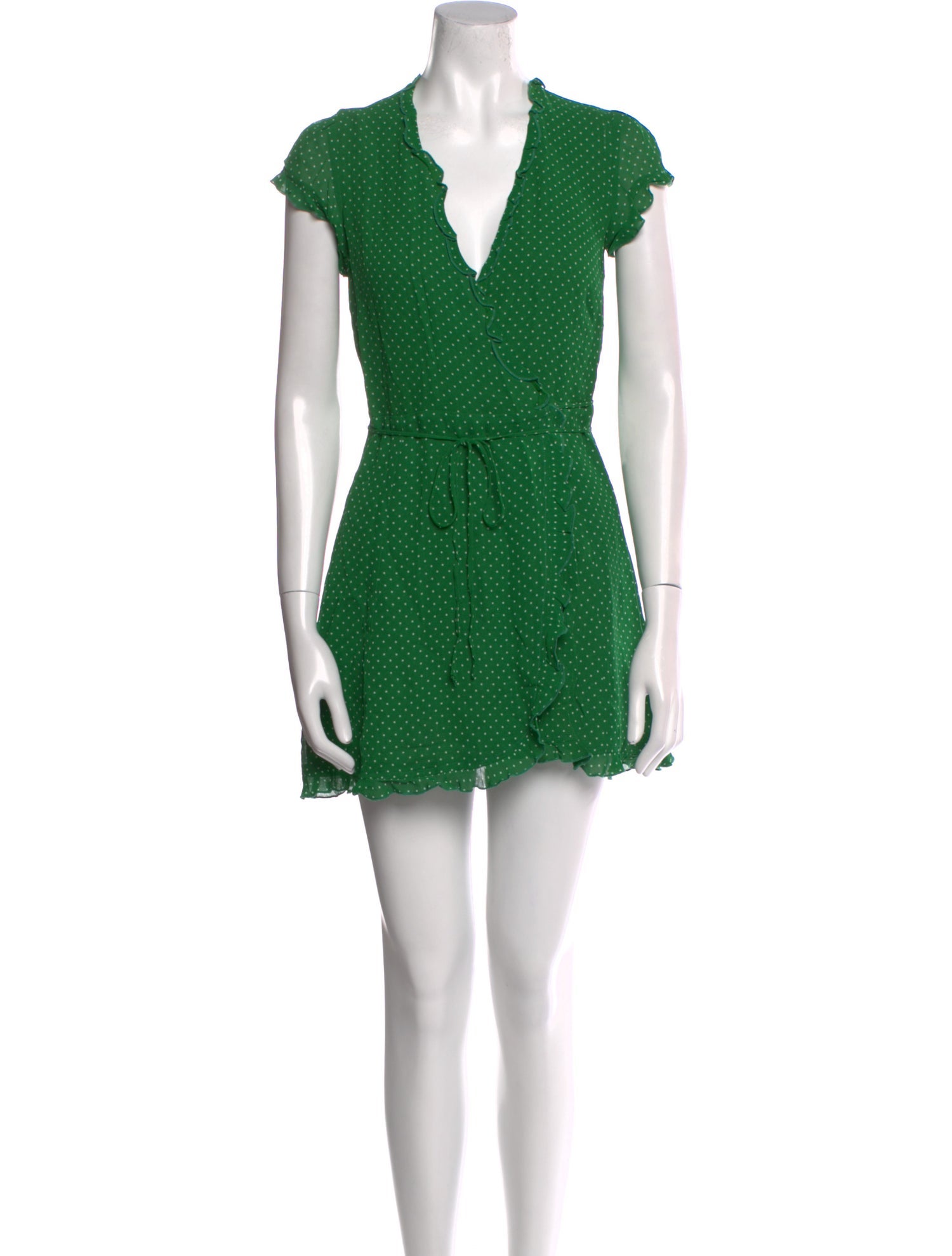 Reformation Polka Dot Print Mini Dress