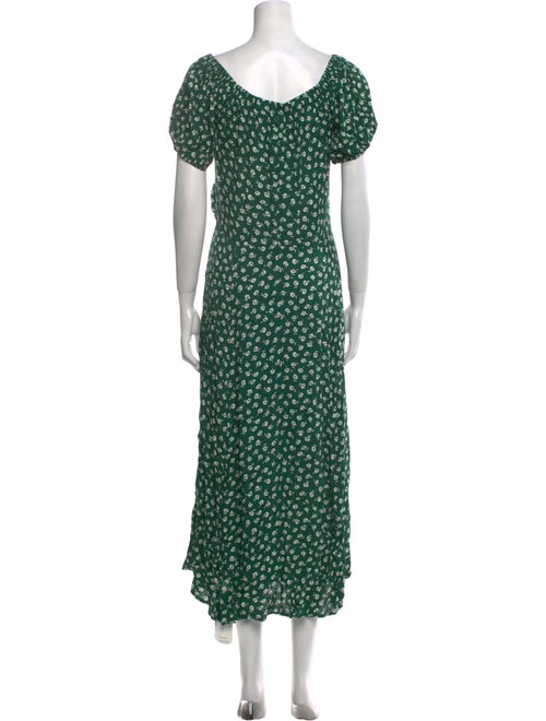 Reformation Floral Print Long Dress