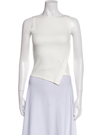 Reformation Square Neckline Sleeveless Crop Top