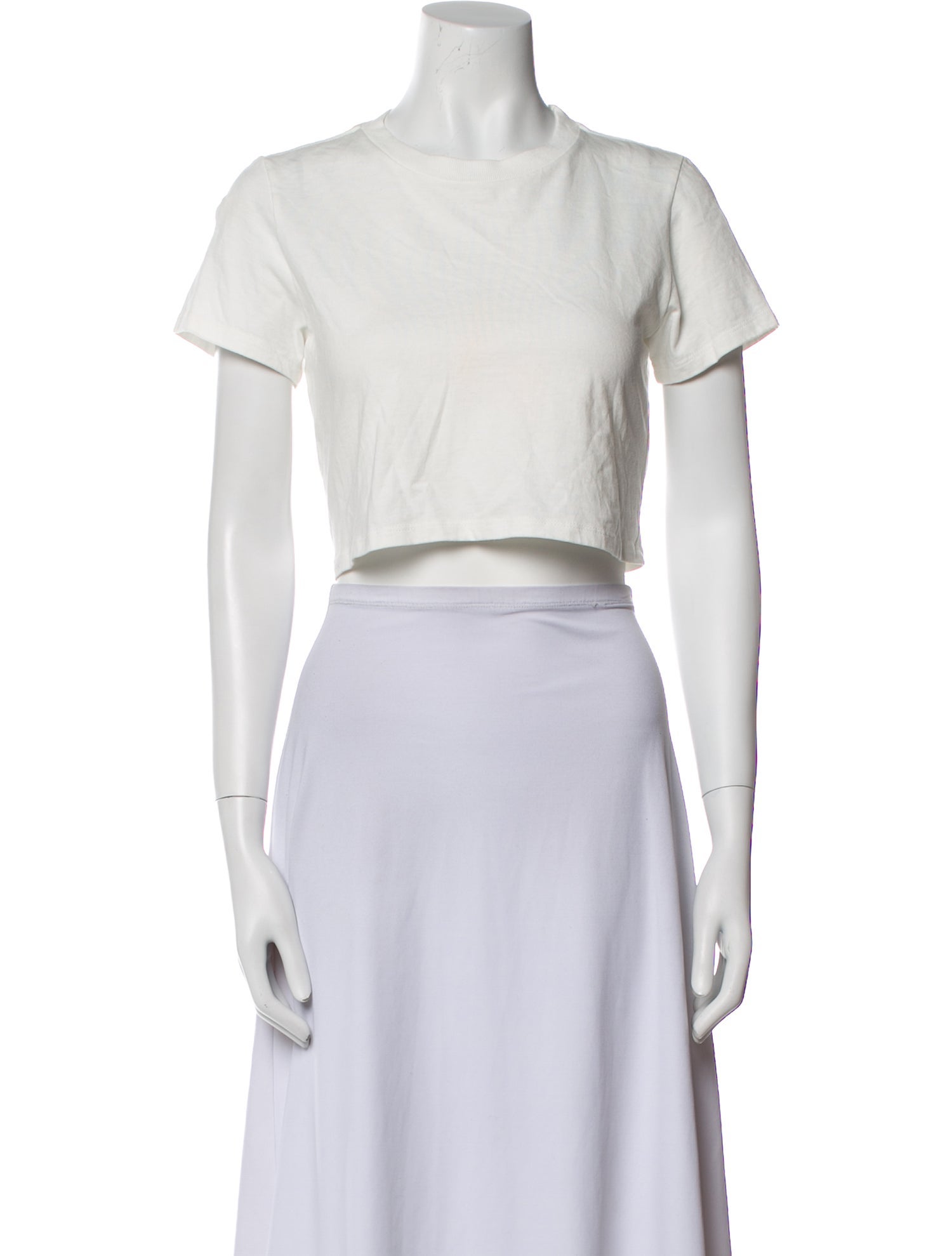 Reformation Crew Neck Short Sleeve Crop Top