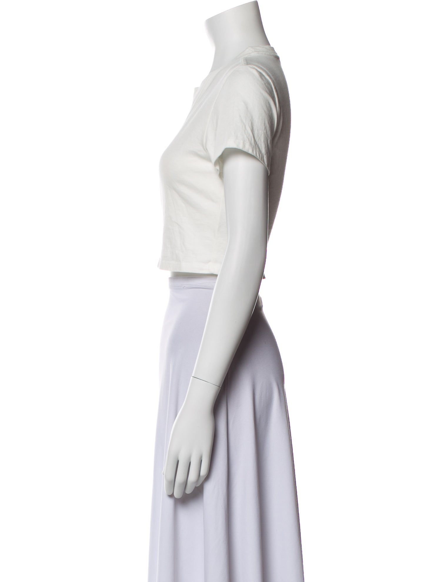 Reformation Crew Neck Short Sleeve Crop Top